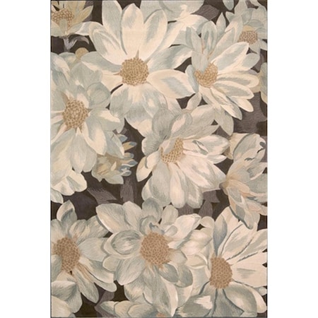 Nourison Tropics Area Rug Collection Mocha 7 Ft 6 In. X 9 Ft 6 In. Rectangle 99446056092